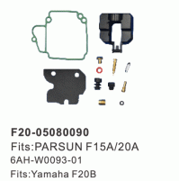 Outboard Marine Carburetor Tune-Up Kits for Parsun F15A/20A -YAMAHA F20B - 4 Stroke - 6AH-W0093-01 - F20-05080090 - Parsun